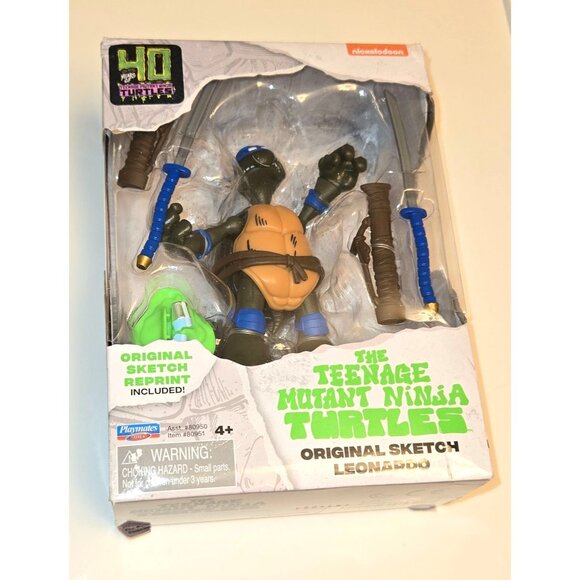 40th Anniversary Sketch Edition Teenage Mutant Ninja Turtles‎ Leonardo - Picture 1 of 3